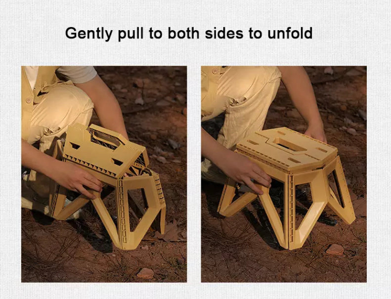 Image showing how to easily unfold folding steps.
