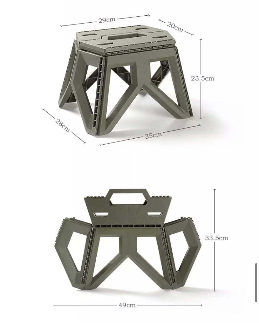 Dimensions of small size Quickie Folding Step.