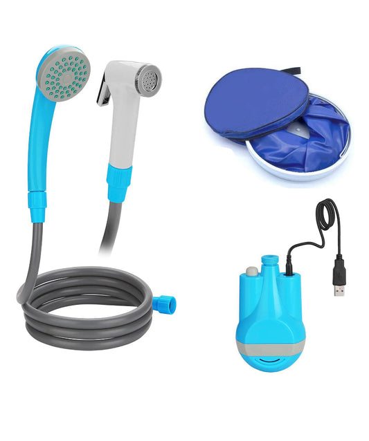 image of Rechargeable Portable Shower 12v Rechargeable Camp Shower.