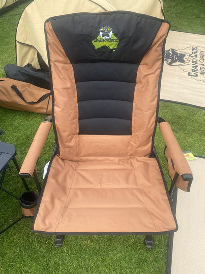 Bloody Comfy Camping Chair- semi recliner