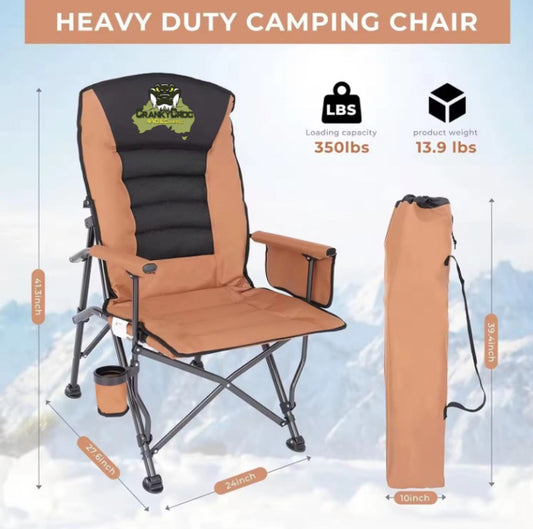 Bloody Comfy Camping Chair- semi recliner