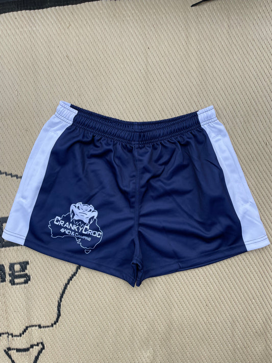 Footy Shorts (Navy/White)