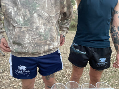 Footy Shorts (Navy/White)